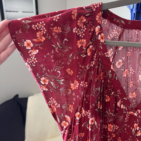 Old Navy Red Floral Mini Dress - XL - Picture 3 of 8